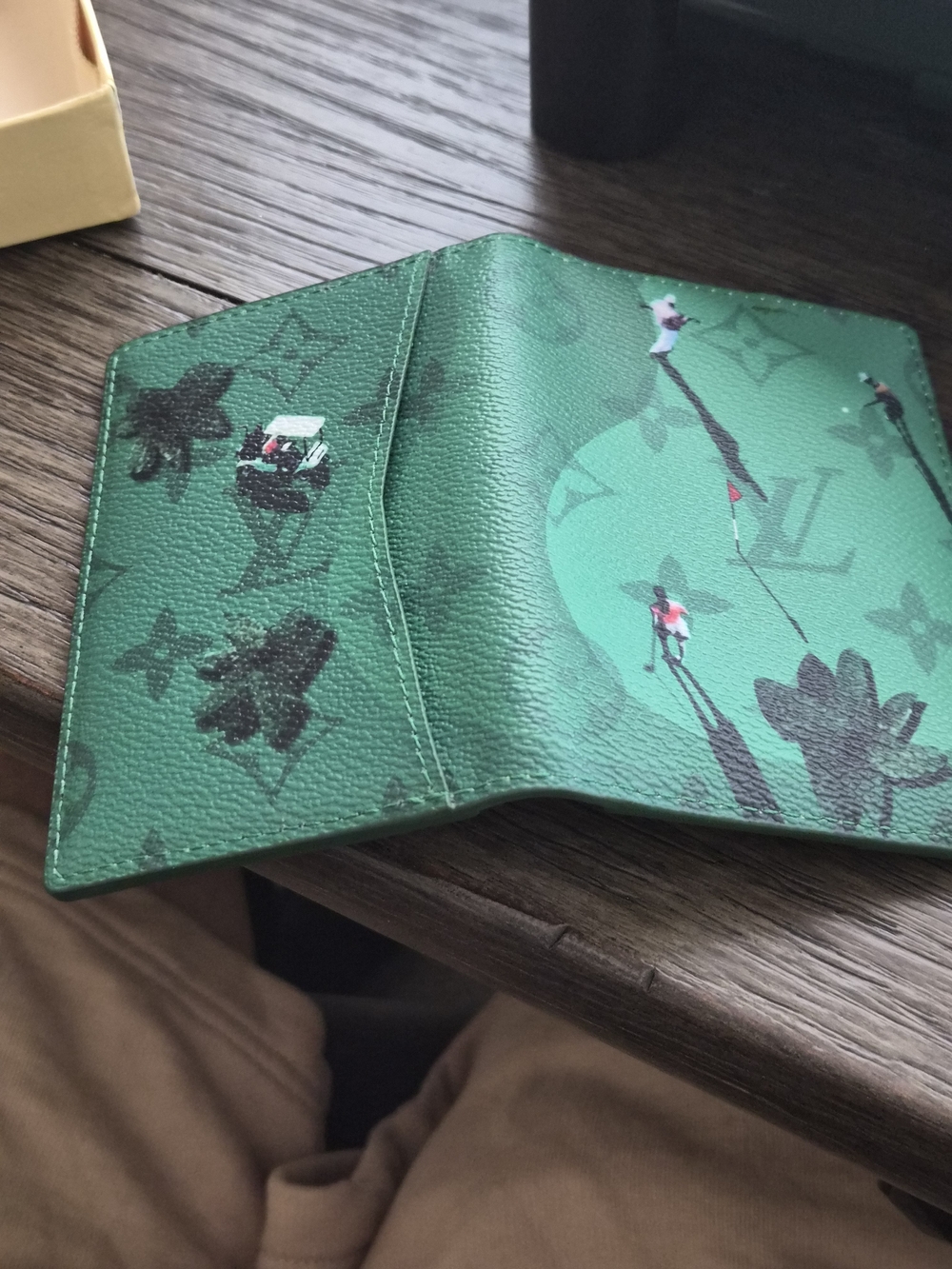 Louis Vuitton Pocket Organizer Green Monogram Golf Capsule Limited Edition M1488